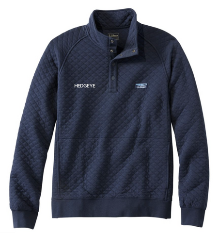 L.L Bean Quilted Sweatshirt, Navy